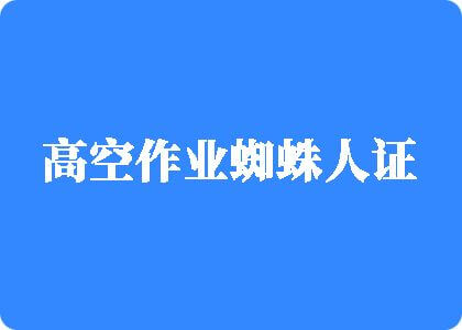 艹比日比高空作业蜘蛛人证